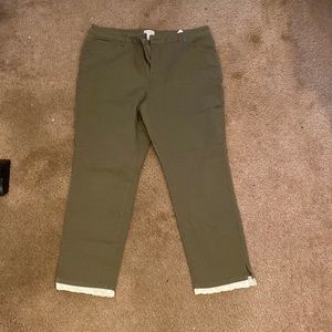 Gently used LOGO Lori Goldstein Green pants